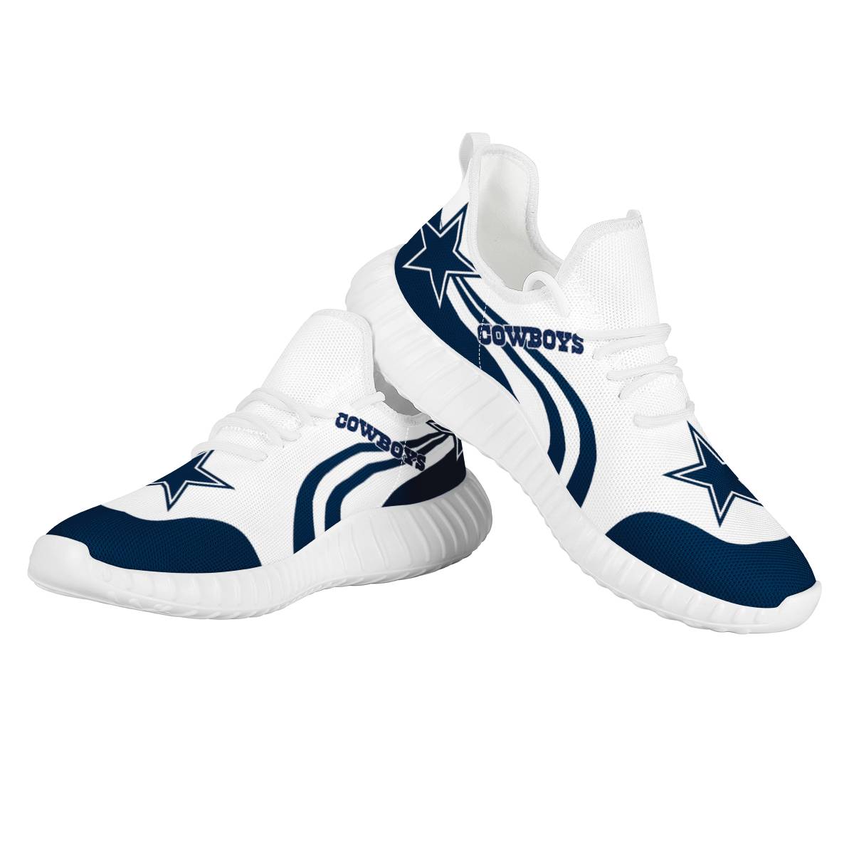 Women's Dallas Cowboys Mesh Knit Sneakers/Shoes 032